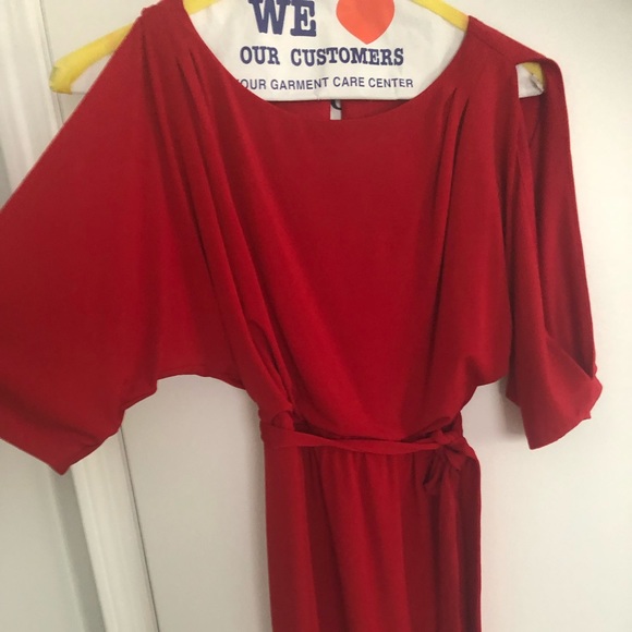Red Open Sleeve Dress 💃🏼 size 6 - Picture 3 of 6